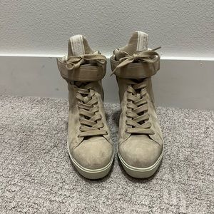 Tan Prada Sneaker Wedges size 38